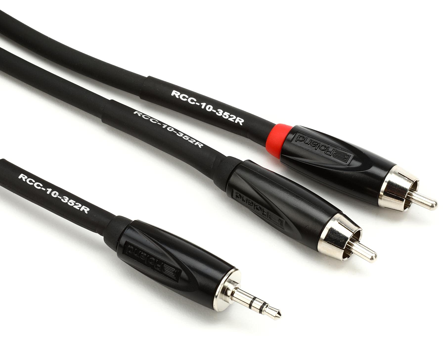 Roland Rcc-10-352Rv2 10Ft/ 3M Interconnect Cable, 3.5Mm Trs-Dual Rca Rcc-10-352R
