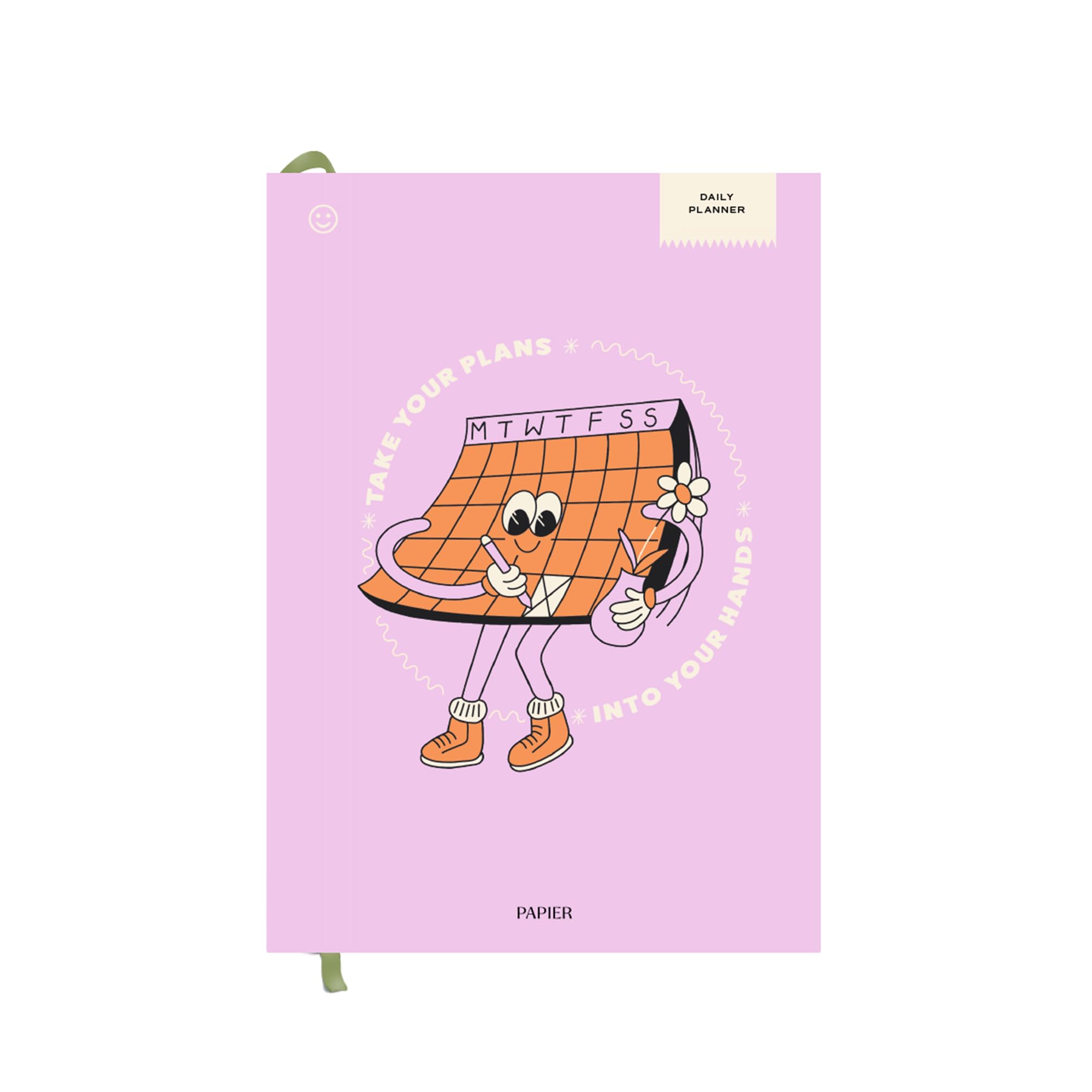 Papier Daily Planner - Planning Pal, 153mm x 215mm Hardback |Beautiful Cover Design | To-Dos, Schedules, Shopping Lists, Set & Review Goals | Undated Pages | Your Ultimate Life Organiser, WS1242223