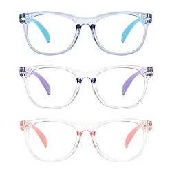 FANNYGO 3 Pack kids Blue Light Blocking Glasses for