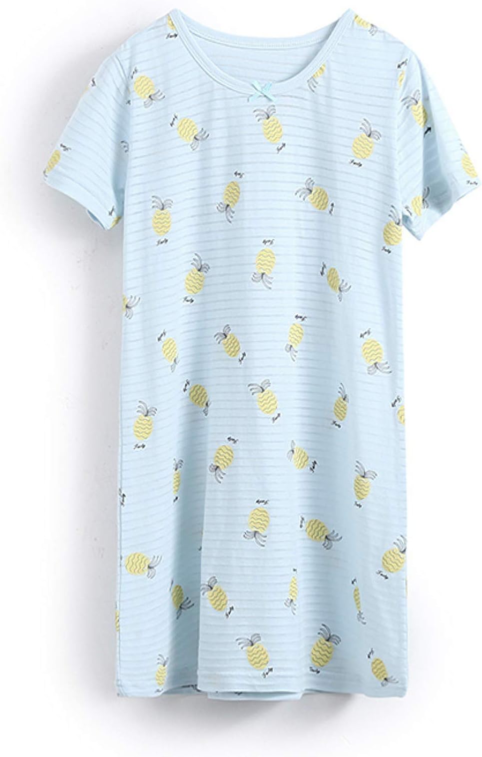Girls' Strawberry Nightgowns Cotton Sleepwear Flutter Nightdress for Kids