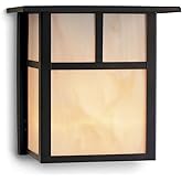 Design Classics Lighting Craftsman Style Outdoor Wall Light in Bronze 8 Inches Tall