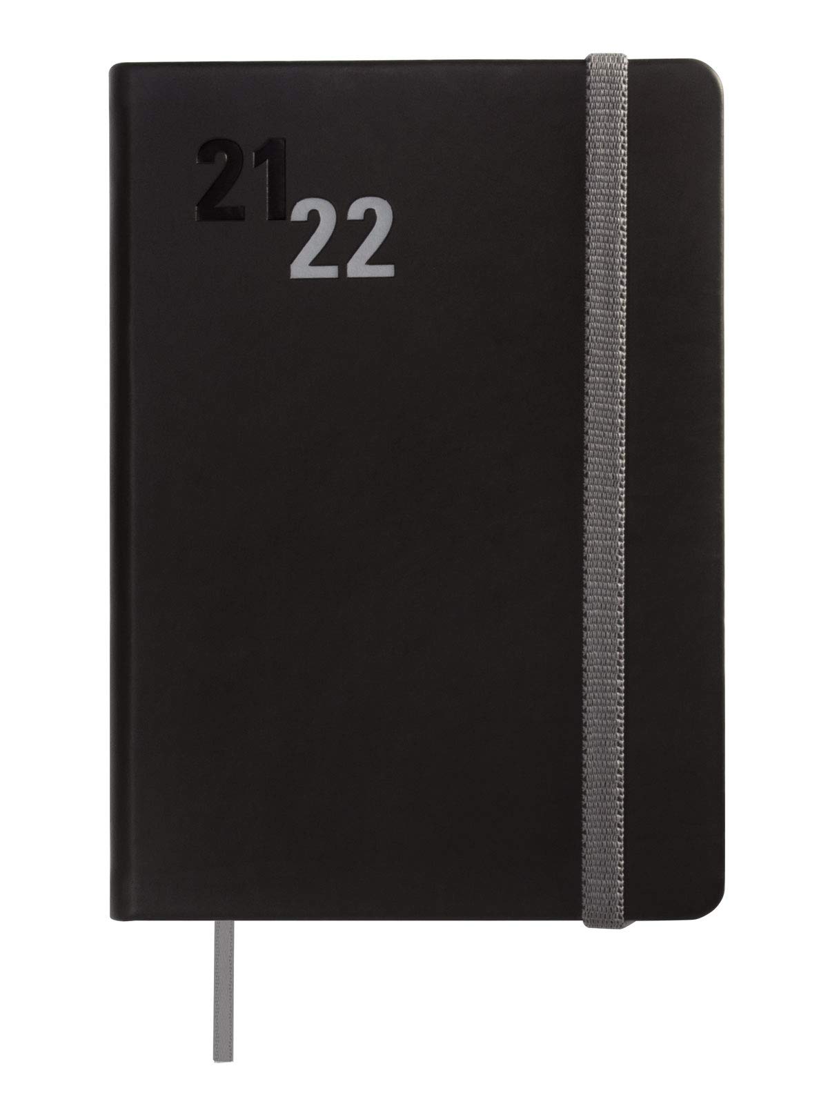 Finocam - Natural Croma Diary 2021 2022 M4-118 x 168 1 Day per Page Black Spanish