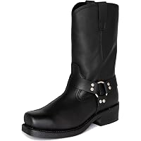 Justin Mens 10EE Tobias Boots Black Leather Vibram‎ Sole USA Western Cowboy $204 Justin 3040 Tobias Round Toe Vibram Sole Western Cowboy  main image 3