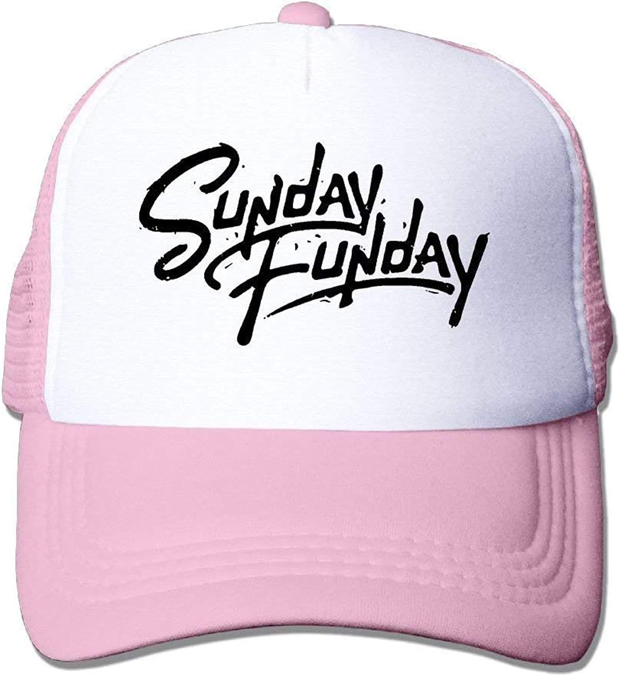 JIEKEIO Funny Baseball Caps Hats Unisex-Adult Sunday Funday Flat Billed Baseball Cap Hat Black