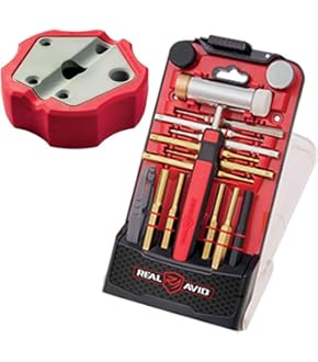 Real Avid Bore-Max Master Kit Cleaning Mobile Workstation Gun Cleaning Kit Brushes Jags Patches 3 Piece Rod Steel Picks Gun Mat Work Light