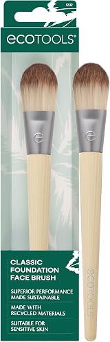 EcoTools Classic Foundation Brush Liquid Cream Vegan Cruelty-Free Synthetic