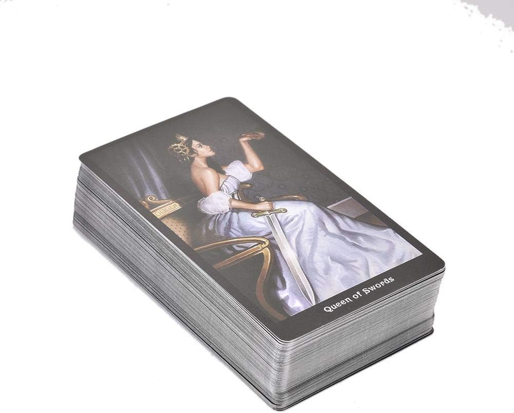 Szseven Tarot Card (78 Pieces of Games), Roman Tarot Table Game Cards: Family, Friends, Gathering Party for Beginner Board Game (English)