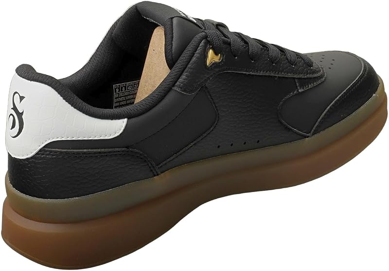 Courtside Cali DUDEZ - Tenis para Hombre, Color Negro Duraleather/Borde Blanco, Talla 9.5 de Reino Unido — foto 2 de 8