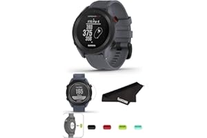 Garmin Approach S12 (Granite Blue), Easy-to-Use GPS Golf Watch, 42K+ Preloaded Golf Courses, The Golfather Clean and Protect 