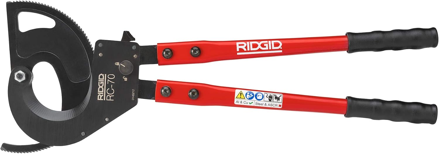 RIDGID RC70 Manual Ratchet Action Cutter (max. Cable Size 70 mm Outer