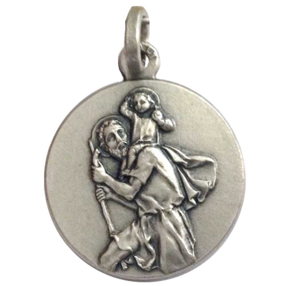 I G J 925 Sterling Silver Saint Christopher Medal - The protector of Drivers