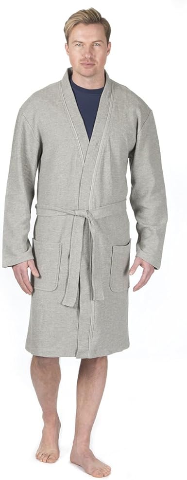 mens waffle dressing gown uk