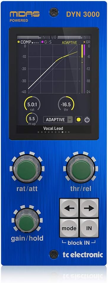 TC Electronic DYN 3000-DT Midas-Powered High-End Dynamics Channel Plug-In with Optional Analog-Feel Desktop Interface