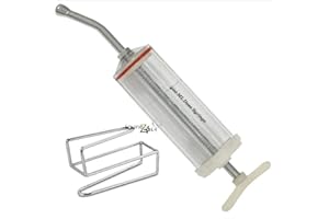 Equinez Tools Plastic Dose Syringe 400mL, and Cheek Retractor S,Steel, Nozzle, Dental,Equine