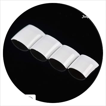 Amazon Com Fengshangmei Half Covered Faux Ongles Curved Fake