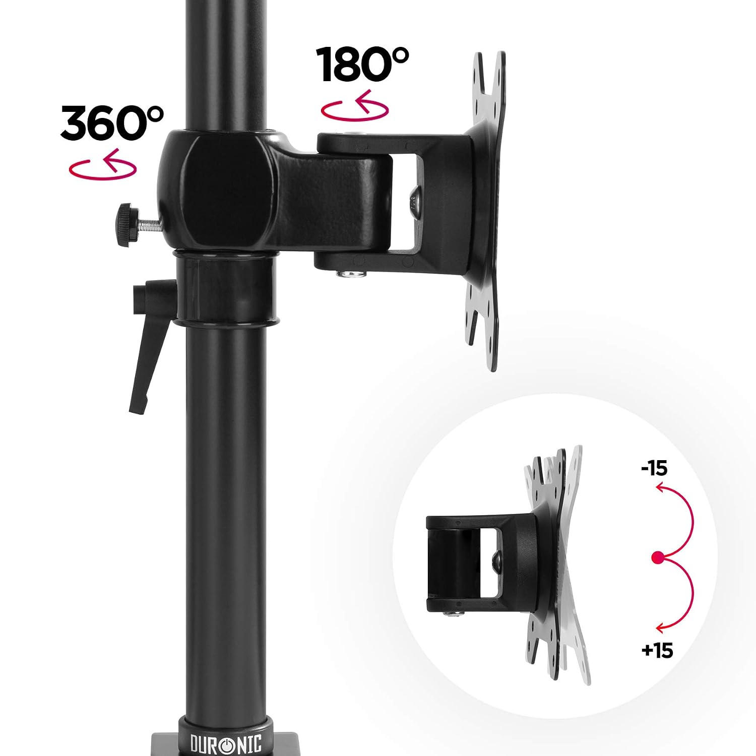 SUPPORTO DOPPIO MONITOR ELEVED per scrivania, monitor stack verticale