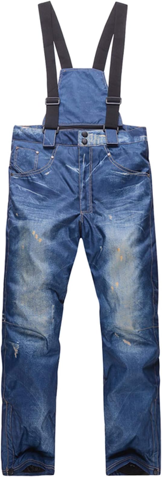 INVACHI Unisex Claw Hammer adult Snow Ski Pants Snowboarding sking Trousers Imitation Denim Overalls
