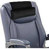 WdFour Velvet Neck & Head Pillow for Recliner Chair, Small Ergonomic Cervical Support Pillow for Home, Office and Travel, Non-Slip Cushion for Tension Relief & Shoulder Comfort (Black)