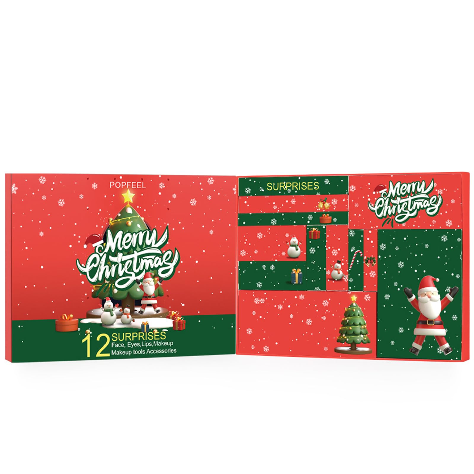 Melearch Makeup Set Box, Advent Surprise Assortment Gift with Professional Makeup Products, Cosmetics Set Party Favors for Women Teenager Girls, Vegan & Cruelty-Free