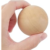 MOUYAT 20 PCS 2 Inch Round Wooden Balls, Unfinished Hardwood Balls, Natural Wood Craft Balls for Arts, Crafts, DIY Projects