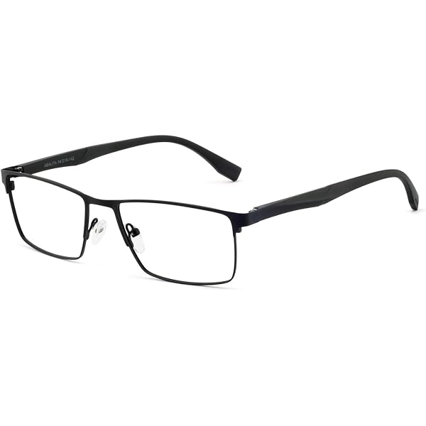 thumbnail image 2 of 10-Pack Mens Rimless Blue Light Blocking Reading Glasses - Rectangle, Polycarbonate Lenses, Unisex Readers 2 of 6