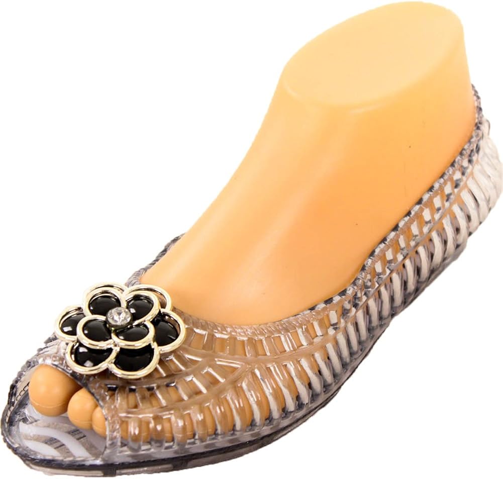 women's jelly ballet flats