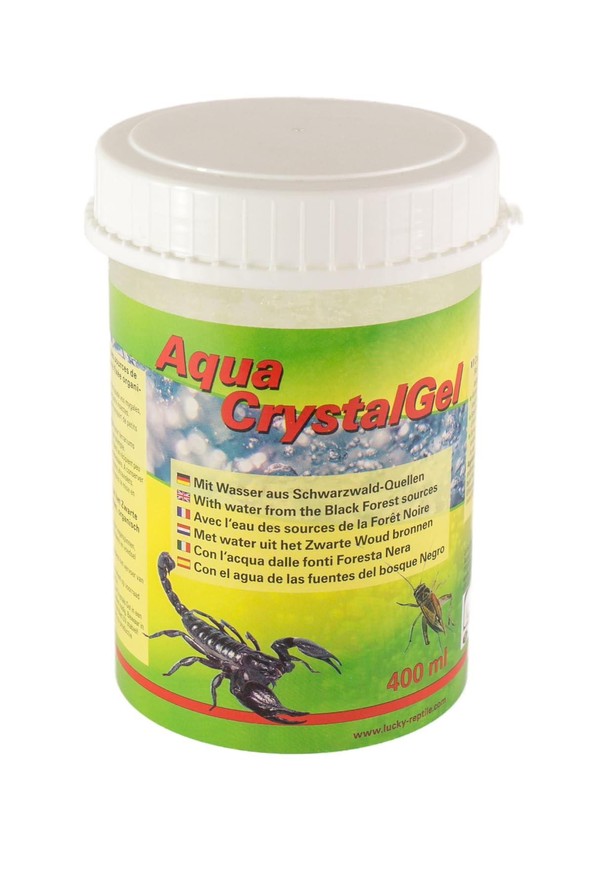 Lucky Reptile Aqua Crystals Gel 400ml - Water Gel for Tarantulas, Scorpions, Feed Insects etc