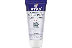 BTAS Brake Grease for Brake Parts Lubricant,Caliper Sliding Pin and Pad Lube,Silicone Brake Grease of High Temp Synthetic Ceramic 1oz
