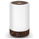 Essential Oil Diffuser, 150ML Small Portable Aromatherapy Diffuser, Home Fragrance Aroma Diffuser with 7-Color LED Light, Ultrasonic Cool Mist Humidifier/Air Revitalizer for Office, Bedroom,Yoga