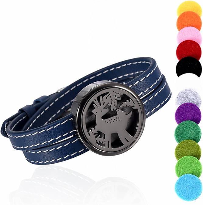 Essential Oil Diffuser Bracelet, Stainless Steel Aromatherapy Locket