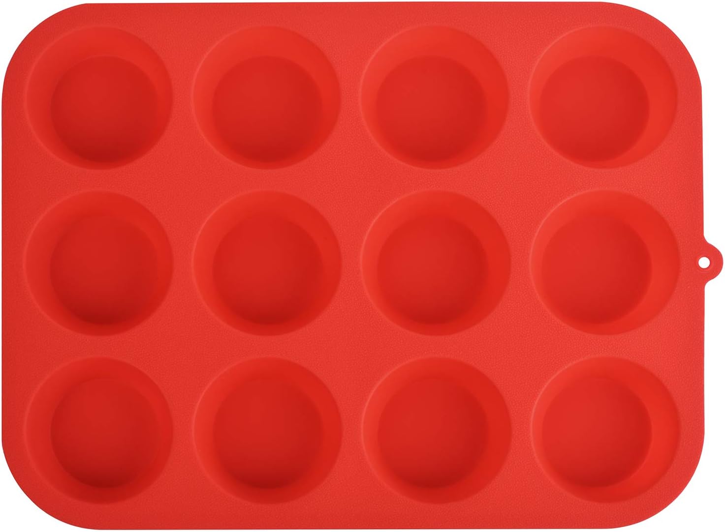 Zuvo Silicon Muffin Tray 12 Cups - Non Stick Baking Trays for Cupcakes & Brownies - (23x31cm) Red Baking Moulds for Muffin - Image 5