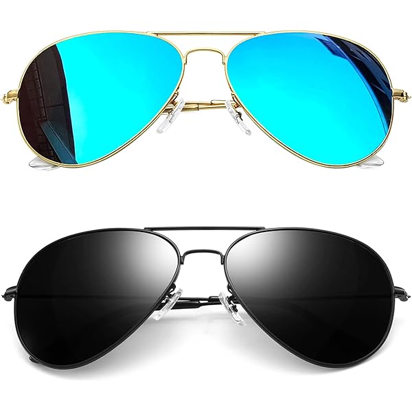 Black Classic Retro Aviators Sports Driving Running Sun Glasses In Bole - Foto 7