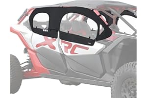 StarknightMT X3 MAX Cab Enclosure Upper Doors, Upgrade Zipper Vent 4-Seat Soft Side Window Compatible With Can Am 2017-2025 Maverick X3 MAX X Turbo R DS RS RR MR, Work with Roof Windshield Mirror