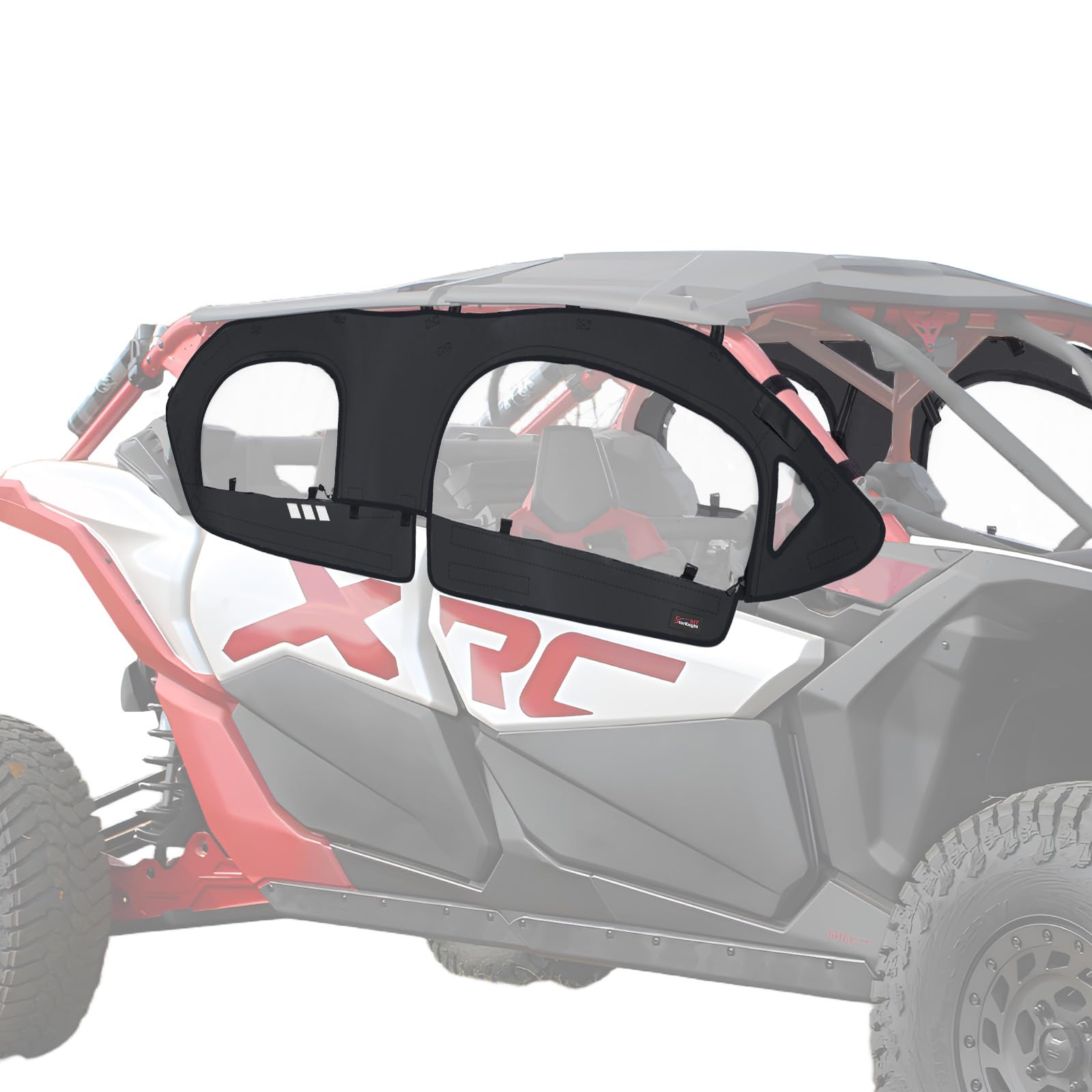 Photo 1 of StarknightMT X3 MAX Cab Enclosure Upper Doors, Upgrade Zipper Vent 4-Seat Soft Side Window Compatible With Can Am 2017-2025 Maverick X3 MAX X Turbo R DS RS RR MR, Work with Roof Windshield Mirror