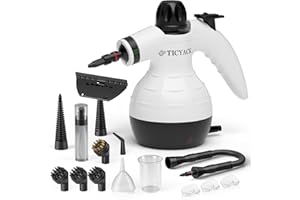 TICYACK Steam Cleaner Handheld, Steam cleaner with 16 Accessories, Hands-Free Auto Steam & Child Lock, Multi-Surface steam Cl