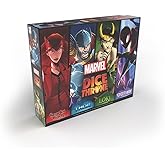 Marvel Dice Throne 4-Hero Box with Scarlet Witch, Thor, Loki & Spider-Man - 2-4 Player Competitive Dice Game, Black