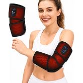 Cordless Arm Heating Pad for Pain Relief, Arm Massager with Heat | Rechargeable Arm Heating Pad for Pain Relief, Elbow Heating Pad for Tendonitis and Tennis Elbow, 4000mAh, Black