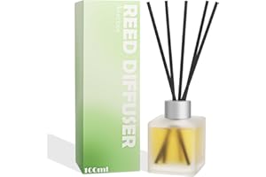 Aeeteek Reed Diffuser, Citrus & Orange Scented Oils Home Fragrance, 3.4fl oz(100ml) Long Lasting Fruity Air Freshener, Essential Oil for Bathroom Guest Room Decor (1-Pack)