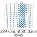 It's a Boy Baby Shower Kisses Candy Stickers, Blue Chocolate Drops Labels - 180 Count