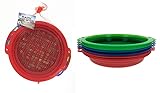 SE 6-Piece Set of 8.5" Plastic Sand Sifting Pans in