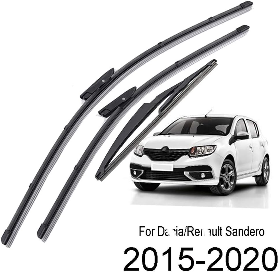 LEEXOWC 22"+19"+11" 3Pcs/Set Front Rear Windscreen Wiper