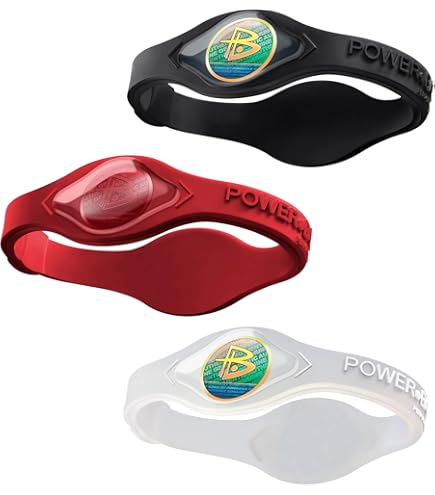 Power Ionics Balance Bracelets For Men/Women Adjustable Silicone Bracelets In Transparent/Black, 9.45 Inch, 5-Hole, Fits 6-9 Inch Wrist