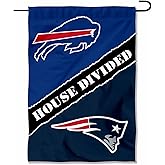 House Divided Bills and Patriots Double Sided Garden Flag
