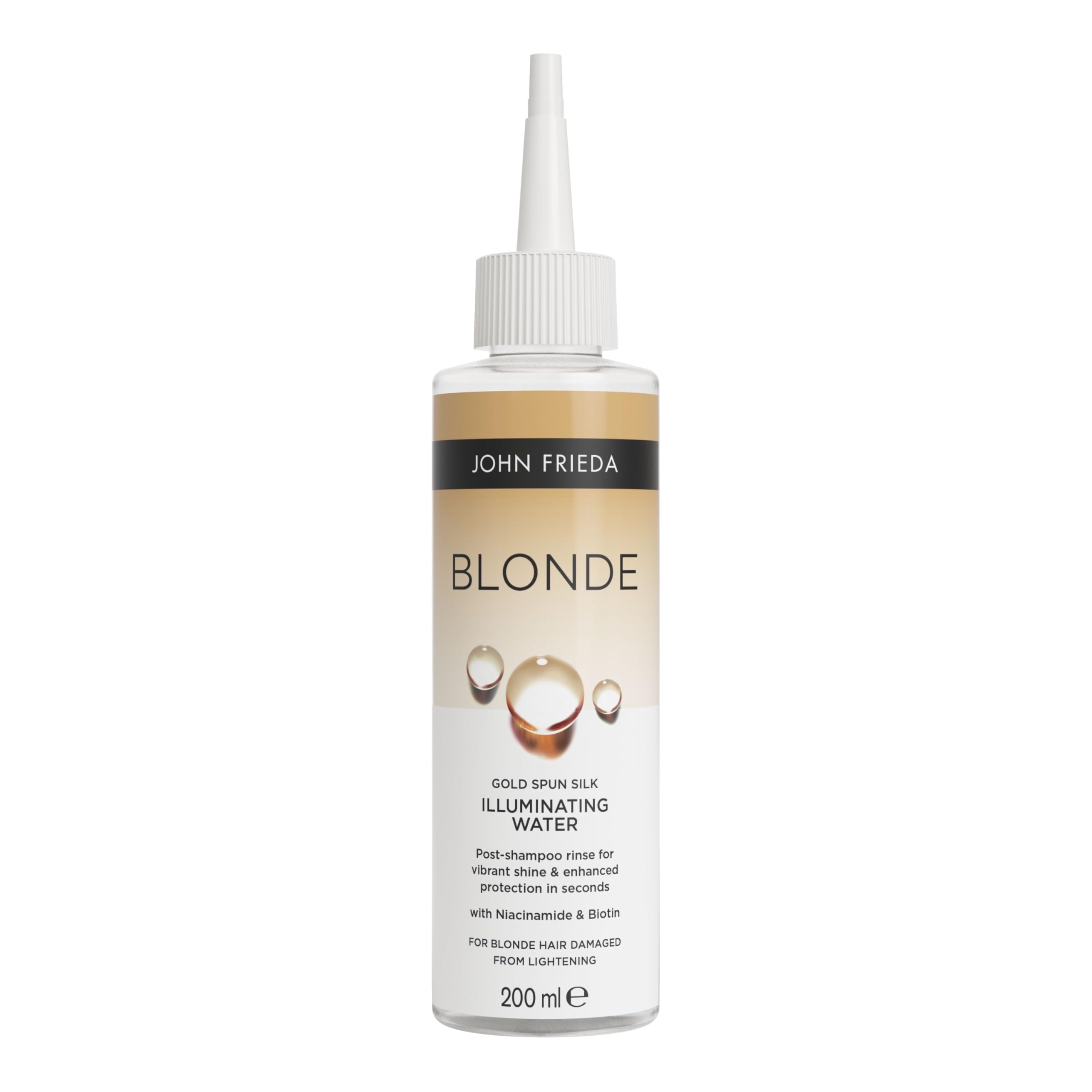 John Frieda Blonde Gold Spun Silk Illuminating Water, Lamellar Water for Blonde Hair, 200ml