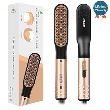 Beard Straightener For Men Ahfulife Electric Quick Hair Styler