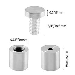 Zorveiio 3/4" x 1" Sign Standoff Screws Wall