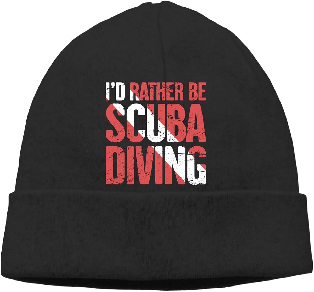 I'd Rather Be Scuba Diving Beanies Caps Unisex Soft Cotton