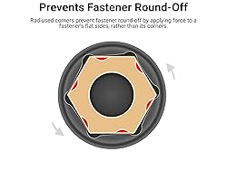 TEKTON 1/2 Inch Drive Deep 6-Point Impact Socket