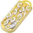 Sanrio Gudetama Egg Lunch Utensil Set- Sunnyside Up- Includes Reusable Fork, Spoon, Chopsticks and Carrying Case - Authentic Japanese Design - Durable, Dishwasher Safe