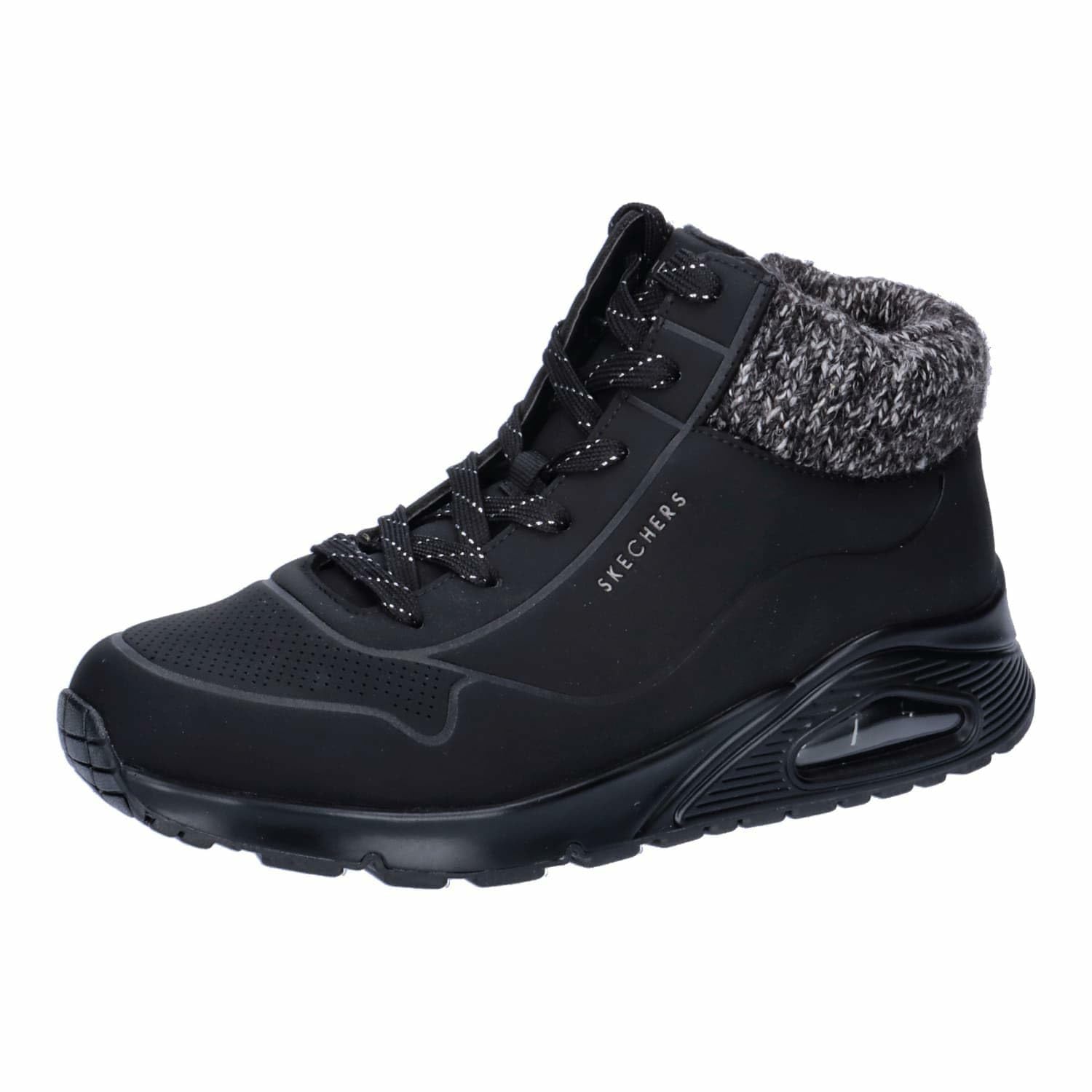 Skechers Girls UNO GEN1 Sneaker, Black, 13.5 Little Kid
